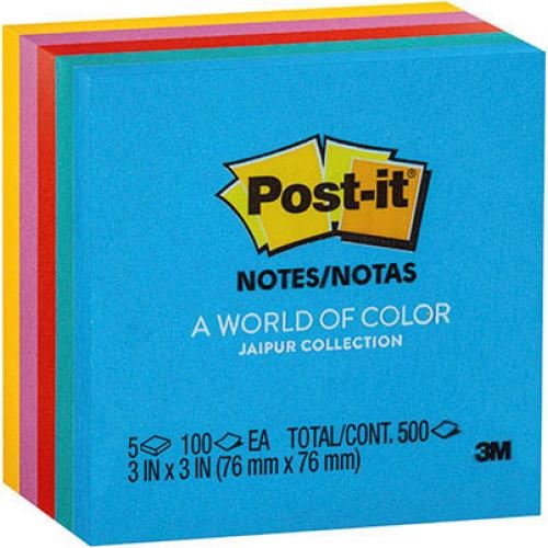 Post It 5 Pack Ultra Colours 73mm x 73mm